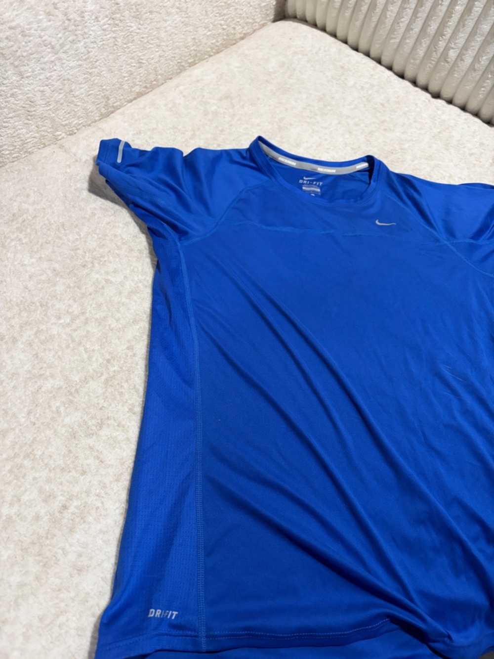 Nike women’s  Dri-FIT Short Sleeve Shirt - Royal Blue